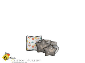 Sims 4 — Clifton Crib Cushions by Onyxium — Onyxium@TSR Design Workshop Nursery Collection | Belong To The 2021 Year