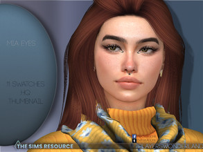Sims 4 — Mia Eyes by PlayersWonderland — I thought about doing a completely different CC set than I'm usually used to. So