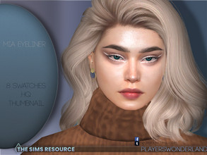 Sims 4 — Mia Eyeliner by PlayersWonderland — This eyeliner has been specifically made for use with my Mia eyeset! It