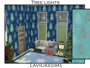 Sims 4 — Tree Lights by lavilikesims — Trees made of little dots Base game friendly