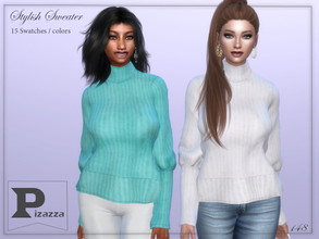 Sims 4 — Stylish Sweater by pizazz — Stylish Sweater for your sims 4 game. image above was taken in game so that you can