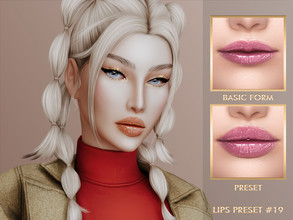 Sims 4 —  [PATREON] LIPS PRESET #19 by Jul_Haos — - CATEGORY: MOUTH - MALE - FEMALE - CUSTOM THUMBNAILS