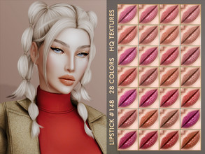 Sims 4 —  [PATREON] LIPSTICK #148 by Jul_Haos — - CATEGORY: LIPSTICK - COLORS: 28 - SLIDERS COMPATIBLE - GENDER - FEMALE
