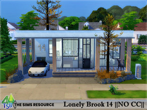 Sims 4 — Lonely Brook 14 || NO CC || by Bozena — The house is located in the Foundry Cove . Willow Creek. Lot: 20 x 15