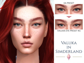 Sims 4 — [Patreon] Valuka eye preset N1 by Valuka — Eye preset N1 for female from teen to elder.