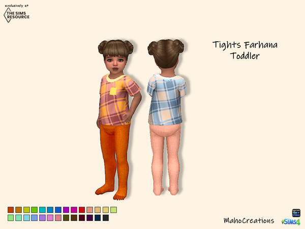 Sims 4 — Tights Farhana Toddler by MahoCreations — basegame