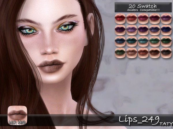 Sims 4 — Lips_249 by tatygagg — New lips for your sims. - Female, Male - Human, Alien - Teen to Elder - Hq Compatible -