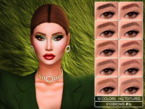 Sims 4 — EYEBROWS #16 by Jul_Haos — - CATEGORY: EYEBROWS - SAMPLE: 14 - GENDER - FEMALE - HQ TEXTURES - Base game