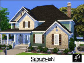 Sims 4 — Suburb-ish  by ALGbuilds — Suburb-ish, Single Mom Edition has 4 bedroom, 2.5 bath and is perfect for the hard