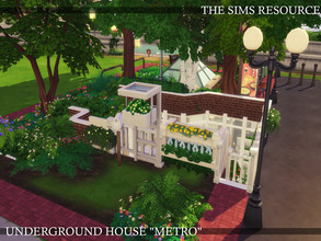 Sims 4 — Underground House "Metro" | noCC by simZmora — Sims say there used to be a subway here... :) Lot size: