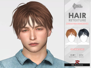 Sims 4 — G38 Hair Retexture Mesh Needed by remaron — Hair retexture for males in The Sims 4 PLEASE READ BEFORE DOWNLOAD