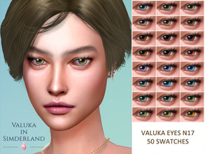 Sims 4 — [Patreon] Valuka eyes N17 by Valuka — 50 colours All genders and ages Thumbnail for identification HQ compatible