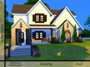 Sims 4 — Country by Simara84 — A fully furnished modern country stile house for a couple or a single sim. Build in