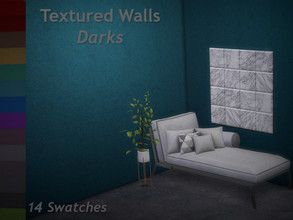 Sims 4 — Textured Wallpaper-Darks by RoyIMVU — Wallpaper in 18 variations of dark tones. It can add a good texture for
