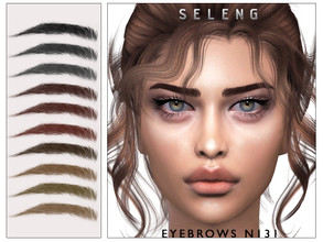 Sims 4 — Eyebrows N131 by Seleng — The eyebrows has 21 colours and HQ compatible. Allowed for teen, young adult, adult
