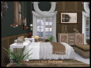 Sims 4 — Harmony and Hue Bedroom by seimar8 — Maxis match harmony and hue bedroom set in rich Autumn, tonal, colours and