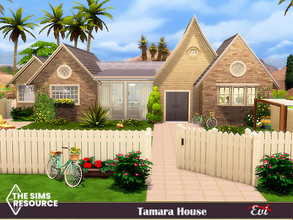 Sims 4 — Tamara House_no CCs by evi — A two bedroom house with a big yard and private pool