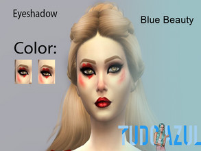 Sims 4 — Eyeshadow Alice in Wonderlad by tudo_azul — 2 colors available. prohibited to re-post recolors only with