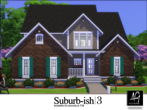 Sims 4 — Suburb-ish 3 by ALGbuilds — Welcome to your Sims first home! Suburb-ish 3 is a 4 bedroom 2.5 bath home with