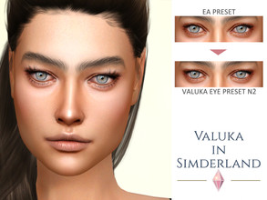 Sims 4 — [Patreon] Valuka eye preset N2 by Valuka — Eye preset N2 for female from teen to elder.