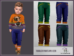 Sims 4 — Toddler Pants RPL122B by RobertaPLobo — :: Pants RPL122B for Toddler Boy - TS4 :: 4 swatches :: Custom thumbnail