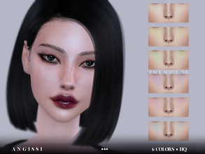 Sims 4 — Face Shine-N8 by ANGISSI — Previews made with HQ mod -6 colors -HQ compatible -female+male -Custom thumbnail