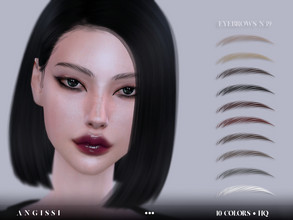 Sims 4 — Eyebrows-n39 by ANGISSI — *For all questions go here - angissi.tumblr.com 10 colors HQ compatible female Custom