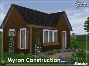 Sims 4 — Myron Construction Part 4 by Mutske — This set is inspiratie bij the Craftsman Architectural Style. Make sure