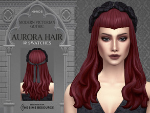 Sims 4 — Modern Victorian Gothic - Aurora Hair Recolor by Nords — Dag dag, this is a recolor of my Aurora Hair, it comes