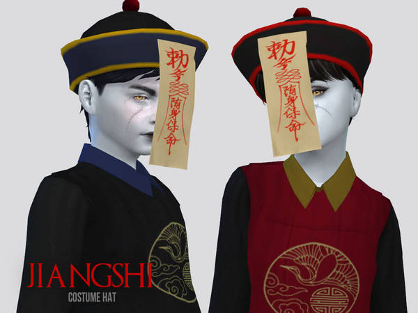 Sims 4 — Jiangshi Hat Kids by McLayneSims — TSR EXCLUSIVE Standalone item 8 Swatches MESH by Me NO RECOLORING Please