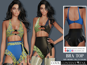 Sims 4 — Bra Top (Patreon) by sims2fanbg — .:Bra Top:. Top in 26 different colors and new mesh. HQ compatible.