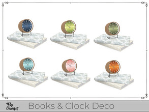 Sims 4 — Dual Purpose Books and Clock Deco by Chicklet — Working from home can be a problem if you are lacking in space.