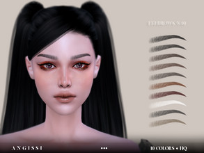 Sims 4 — Eyebrows-n40 by ANGISSI — *For all questions go here - angissi.tumblr.com 10 colors HQ compatible female Custom