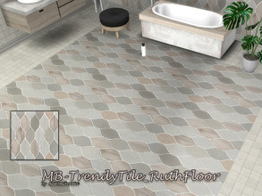Sims 4 — MB-TrendyTile_RuthFloor by matomibotaki — MB-TrendyTile_RuthFloor, elegant tile wall and floor set with 4