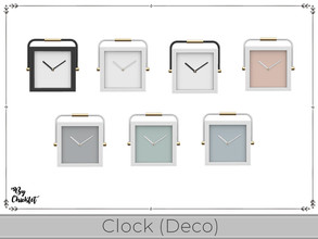 Sims 4 — Floral Dreams Clock Deco by Chicklet — If you are looking to refresh your master bedroom or guest room, this set