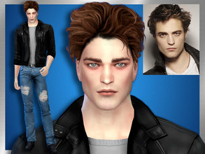 Sims 4 — Robert Pattinson by DarkWave14 — Download all CC's listed in the Required Tab to have the sim like in the