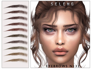 Sims 4 — Eyebrows N132 by Seleng — The eyebrows has 21 colours and HQ compatible. Allowed for teen, young adult, adult