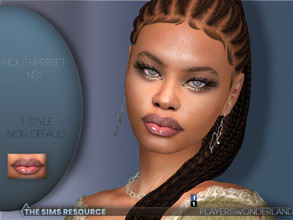 Sims 4 — Mouthpreset N31 by PlayersWonderland — This mouthpreset will give your sim a whole new look! Available for all