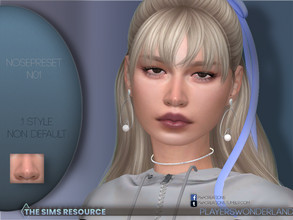 Sims 4 — Nosepreset N01 by PlayersWonderland — This nosepreset will give your sim a whole new look! Available for all
