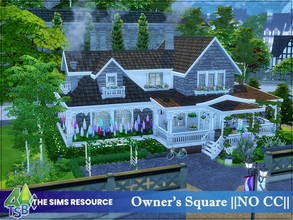 Sims 4 — Owner's Square || NO CC || by Bozena — The house is located in the old square . Windenburg. Lot: 30 x 20 Value: