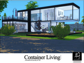 Sims 4 — Container Living  by ALGbuilds — Container Living, starts off the Project Green Living series. Formally known as