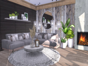 Sims 4 — Nia Livingroom by Suzz86 — Nia is a fully furnished and decorated livingroom. Size: 6x7 Value: $ 10,700 Short