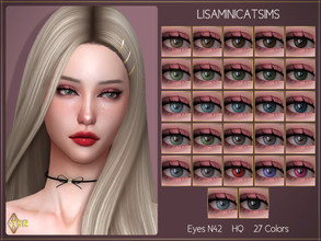 Sims 4 — LMCS Eyes N42 (HQ) by Lisaminicatsims — -New Mesh -27 swatches -All Skin
