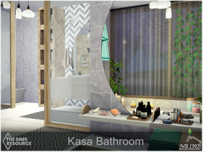 Sims 4 — Kasa Bathroom (CC only TSR) by nobody13922 — Elegant and beautiful bathroom in bright colors, with comfortable