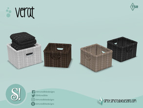 Sims 4 — Verat Basket by SIMcredible! — by SIMcredibledesigns.com available at TSR 4 colors variations