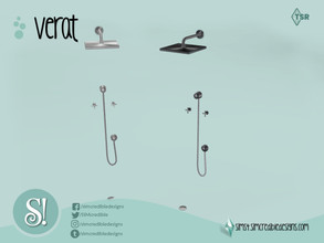 Sims 4 — Verat Shower by SIMcredible! — by SIMcredibledesigns.com available at TSR 2 colors variations