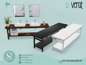 Sims 4 — Verat Table 3x1 by SIMcredible! — by SIMcredibledesigns.com available at TSR 3 colors variations