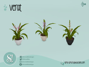 Sims 4 — Verat Plant by SIMcredible! — by SIMcredibledesigns.com available at TSR 3 colors variations
