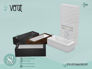Sims 4 — Verat tub by SIMcredible! — by SIMcredibledesigns.com available at TSR 4 colors variations