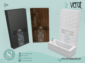 Sims 4 — Verat Fountain by SIMcredible! — by SIMcredibledesigns.com available at TSR 3 colors variations